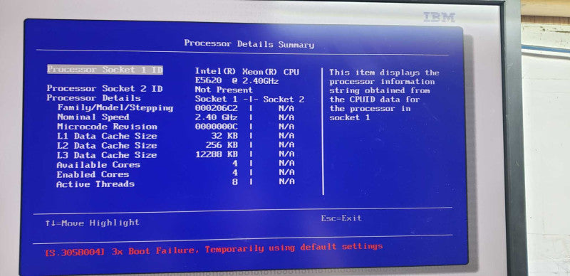 IBM System X3650 M3 Xeon E5620 @ 2.40ghz / 12gb ram / see notes #