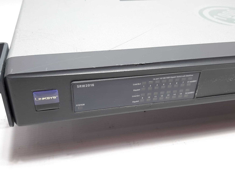 Linksys SRW2016 16-Port 10/100/1000 Gigabit Switch w/ Webview +