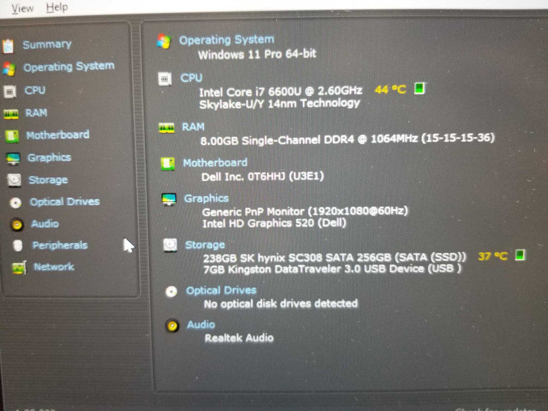 Dell Latitude E7470 14\\" QHD i7-6600U 8GB DDR4 256GB SSD=