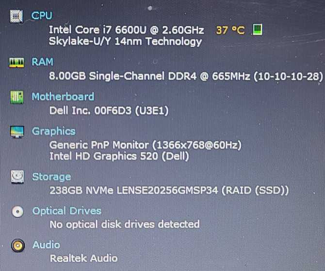 Dell Latitude 7480 i7-6600u 2.6GHz 8GB RAM 256GB SSD 14\\" $