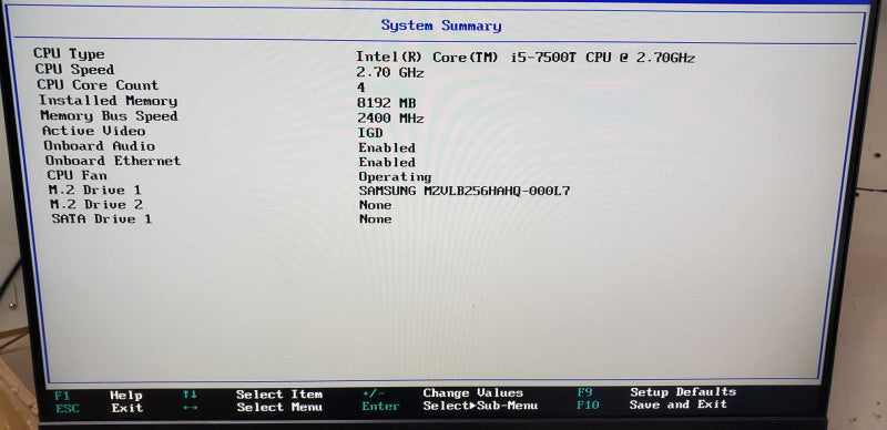 Lenovo ThinkCenter TiO23 Gen3 i5-7500T @ 2.70ghz / 8gb ram  #