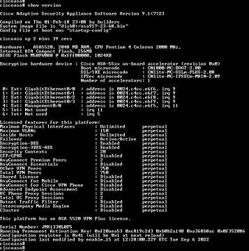 Cisco ASA 5500 Series Adaptive Security Appliance ASA5520-K8 VPN Plus License (