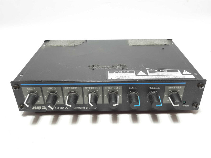 Shure SCM262 Stereo Microphone Mixer +