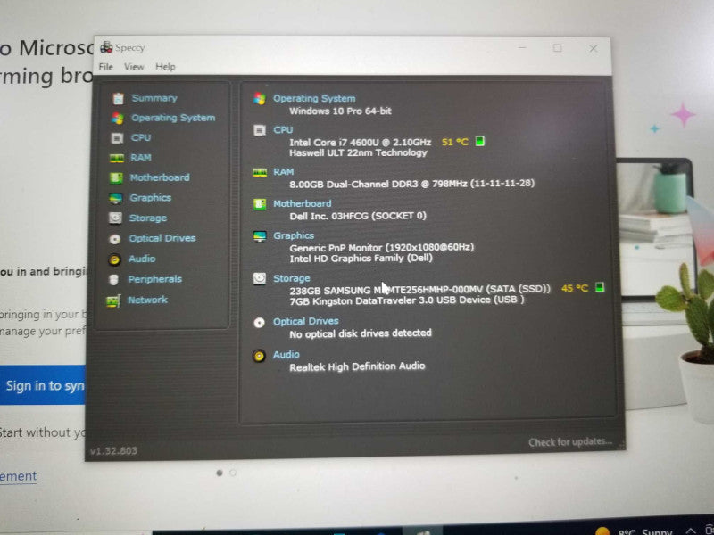 Dell Latitude E7440 Laptop - 2.10 GHz i7-4600U 8GB 256GB SSD =