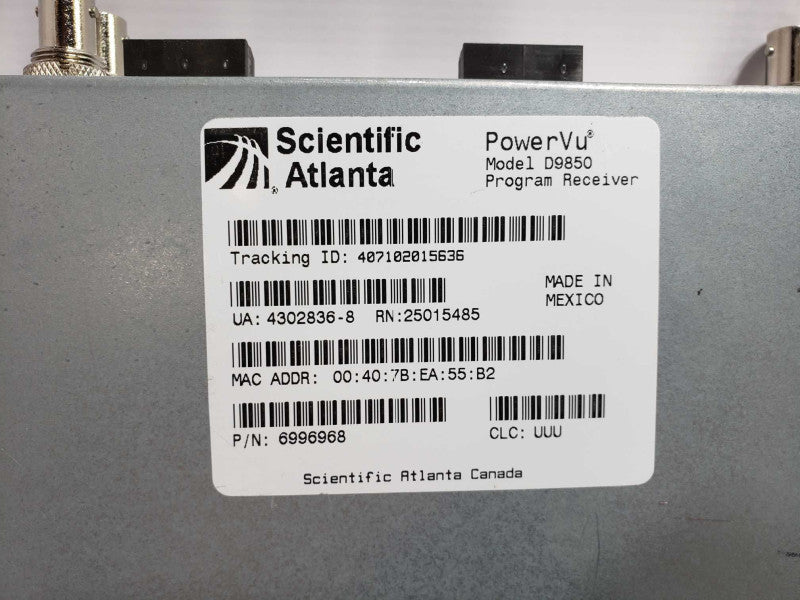 Scientific Atlanta D9850 PowerVu Program Receiver [
