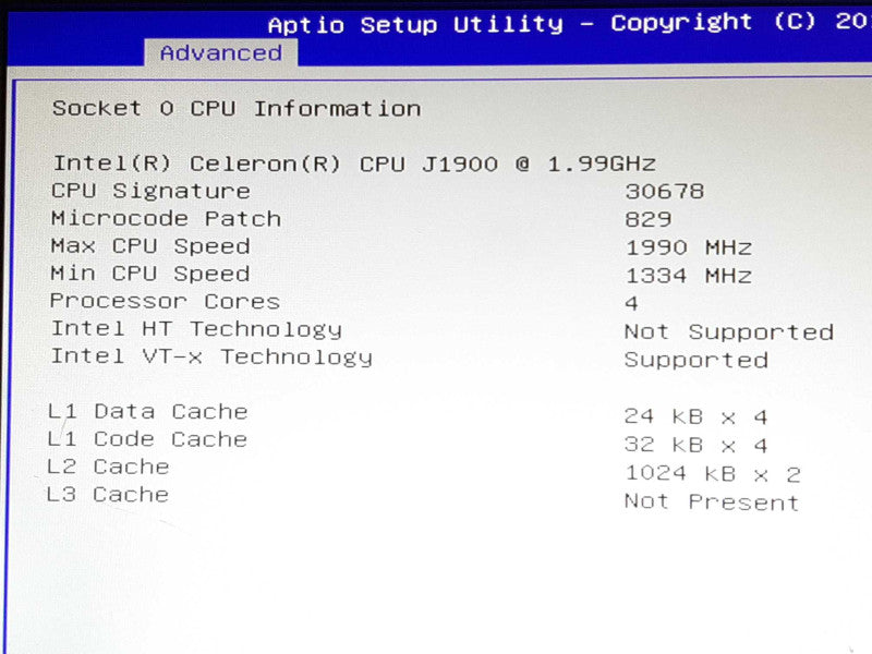 Fanless Industrial Mini PC Advantech ARK-6322 Celeron J1900 @ 1.99GHz 8GB RAM +