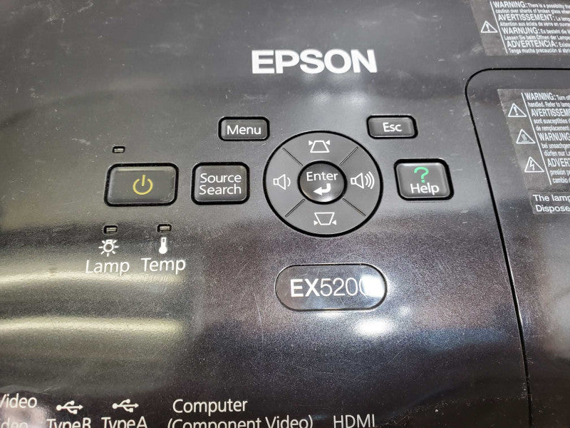 Epson EX5200 H368A XGA Conference Room Projector 709H used_ Tested )
