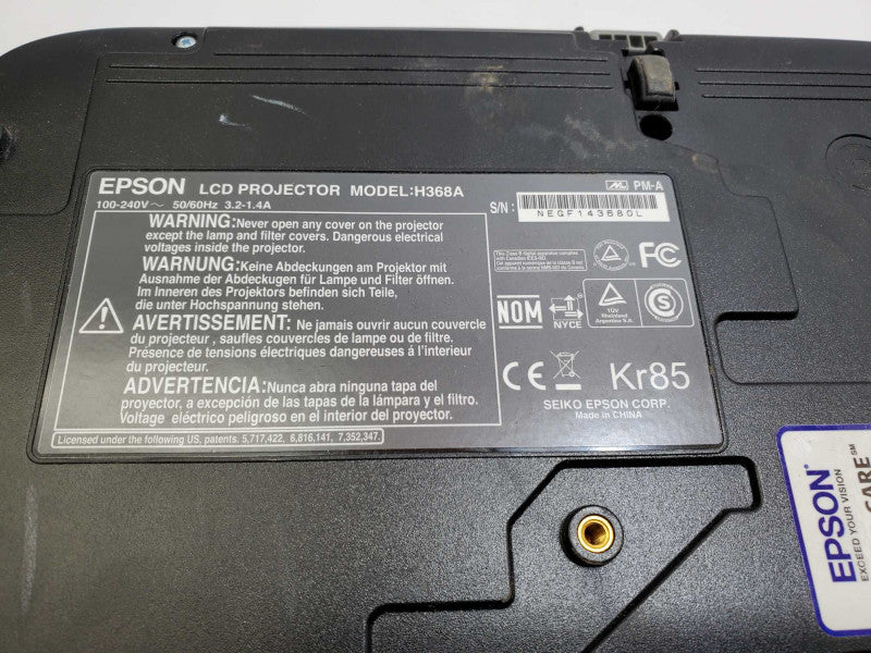 Epson EX5200 H368A XGA Conference Room Projector 709H used_ Tested )
