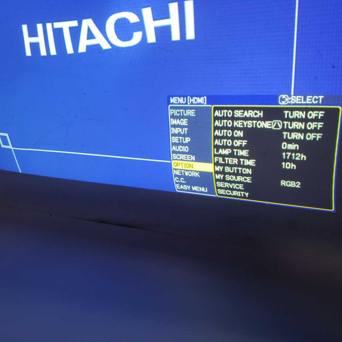 Hitachi CP-SX635 Multimedia 3LCD Projector / HDMI / 1712 Lamp Hours #