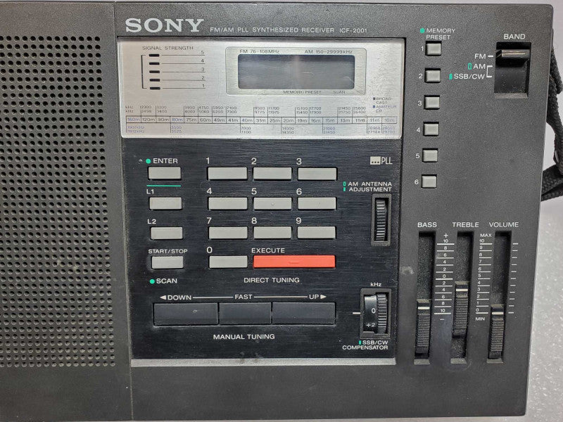 Sony ICF-2001 Shortwave AM FM Radio Receiver, AS-IS, Read _