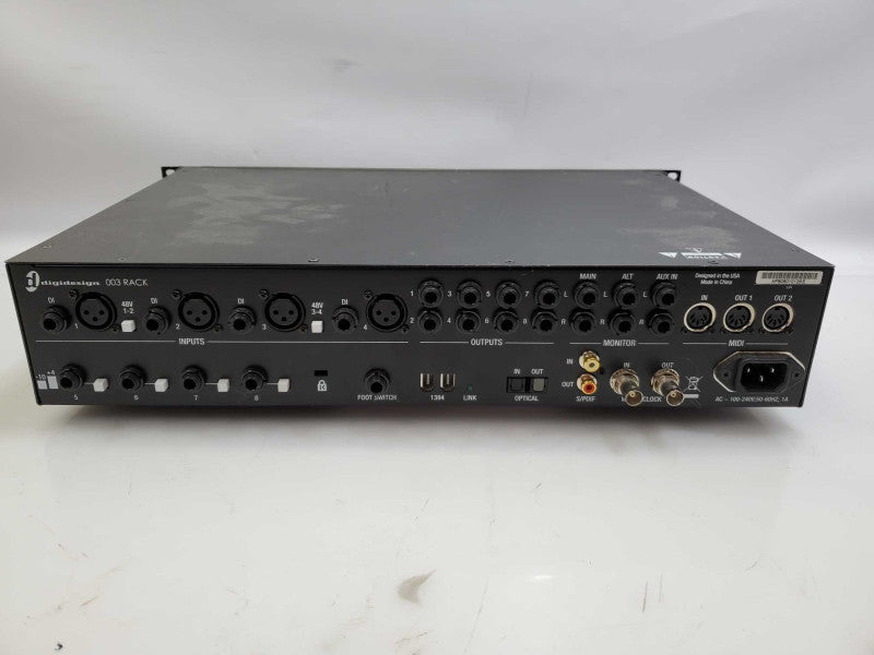 Digidesign 003 Rack 4 Channel Audio Interface Power 9100-59356-00 AS-IS )