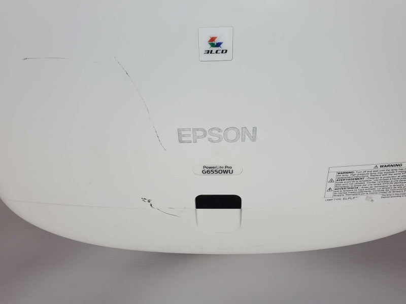 Epson PowerLite Pro G6550WU WUXGA 3LCD Projector H513A, AS-IS, Read _