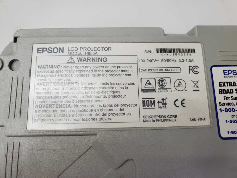 Epson PowerLite X39 H855A XGA Conference Room Projector 3332H used )