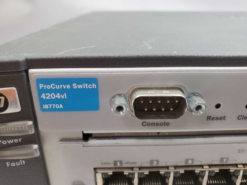 HP ProCurve Switch 4204vl J8770A w/ Module 2x J8768A 2x j9033 )