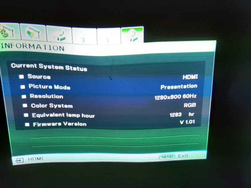 BenQ MW516  WXGA Conference Room Projector, Lamp Runtime: 1283Hrs ~