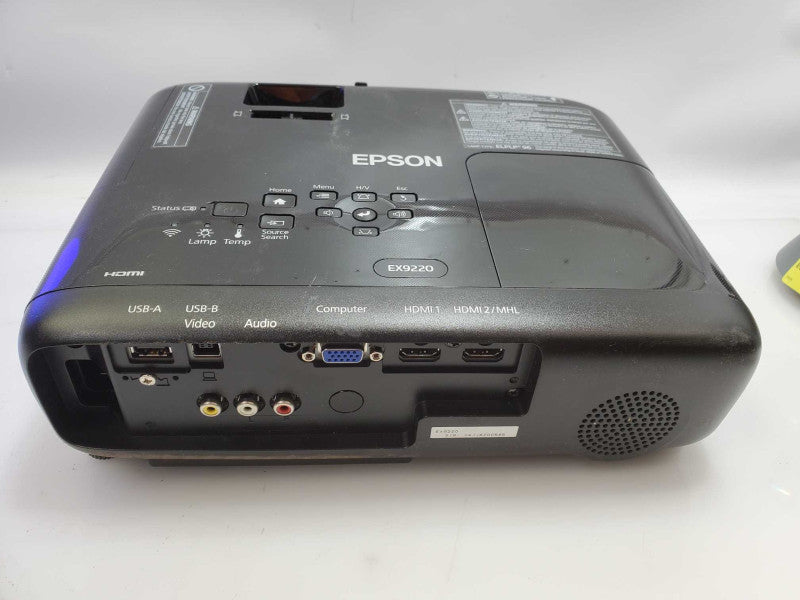 Epson EX9220 H846A WUXGA Conference Room 3LCD Projector 32H used  )