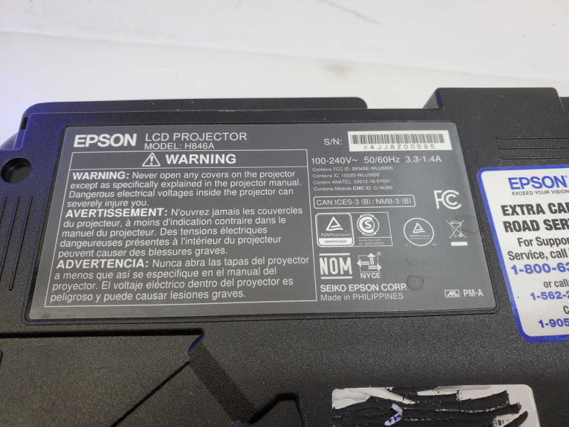 Epson EX9220 H846A WUXGA Conference Room 3LCD Projector 32H used  )