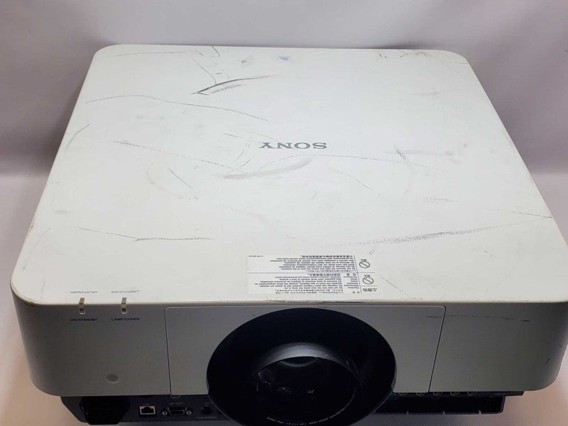 SONY VPL-FH500 WUXGA PROJECTOR ONLY 346H lamp timer, missing Lens Cover, Read _
