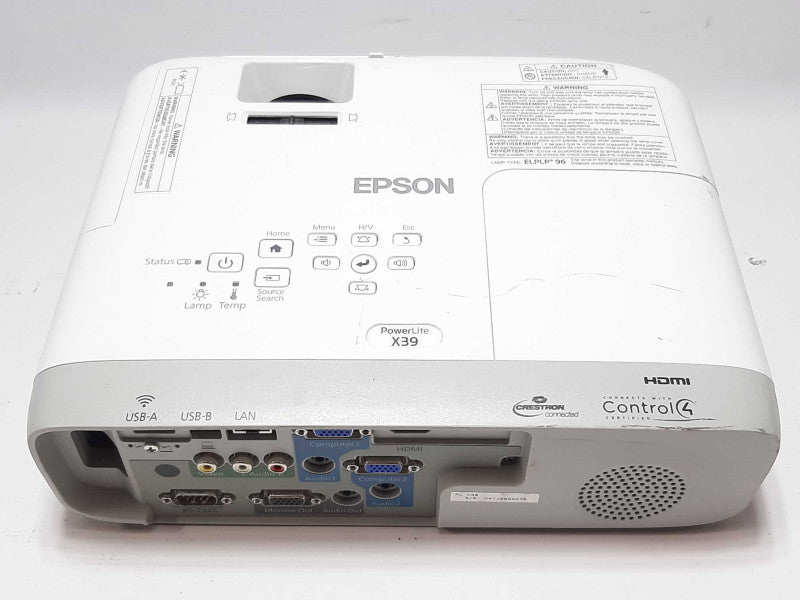 Epson PowerLite X39 1080p Projector w/HDMI 2005 Lamp Hours +