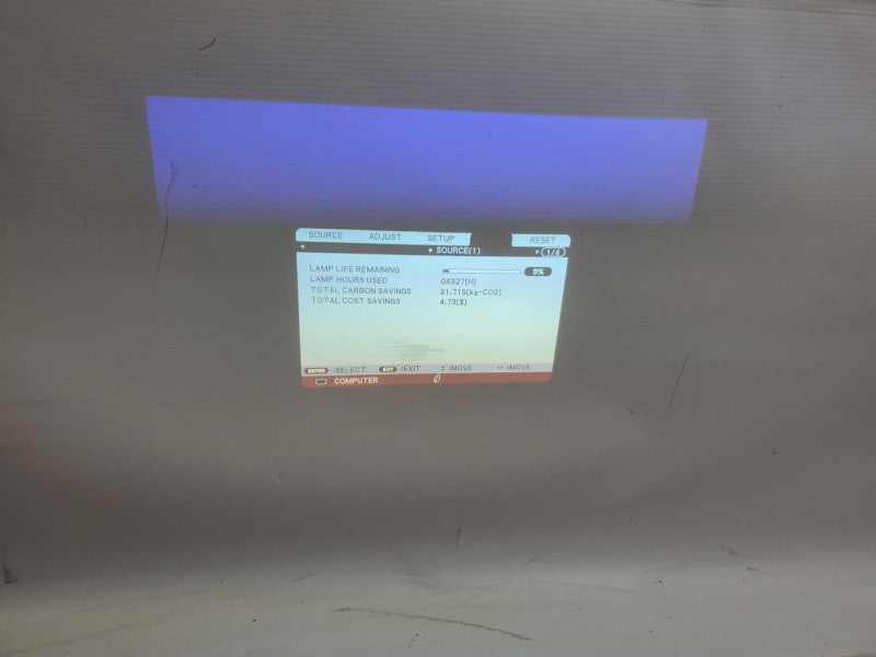 NEC NP-M282X XGA Conference Room Projector 4327H 9% used)