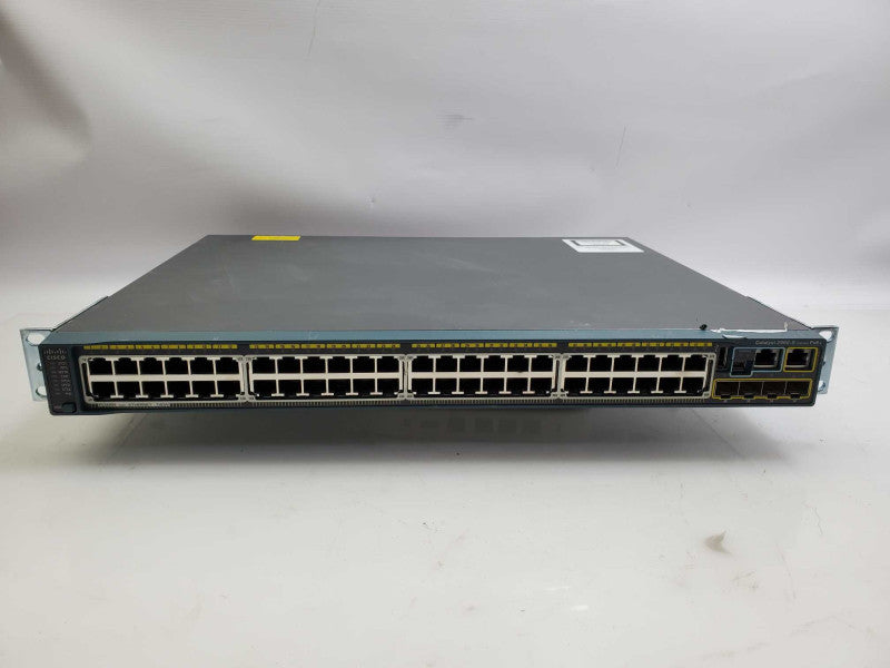 Cisco WS-C2960S-48FPS-L 48-Port PoE+ Gigabit Network Switch _ factory reset )