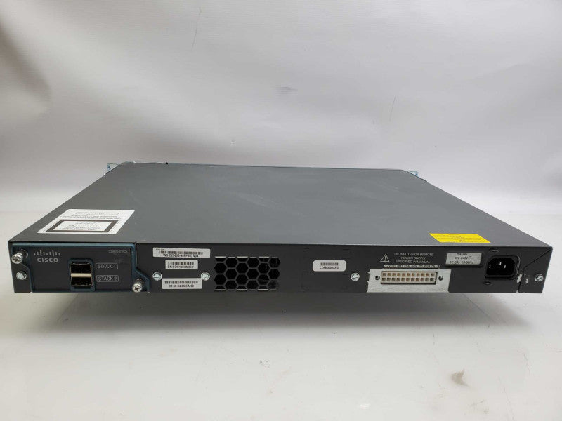 Cisco WS-C2960S-48FPS-L 48-Port PoE+ Gigabit Network Switch _ factory reset )