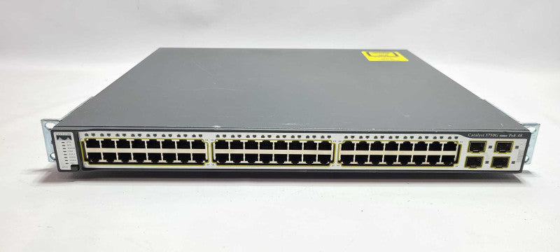 Cisco Catalyst 3750G Series WS-C3750G-48PS-S V02 PoE-48 48 Port 4x SFP Managed Switch $
