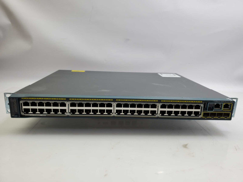 Cisco WS-C2960S-48FPS-L 48-Port PoE+ Gigabit Network Switch _ factory reset )