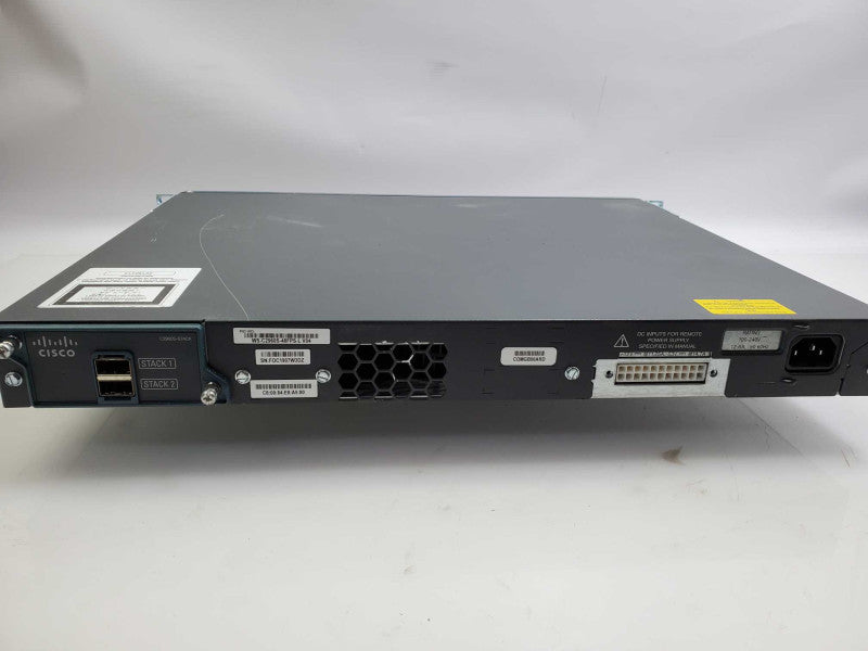 Cisco WS-C2960S-48FPS-L 48-Port PoE+ Gigabit Network Switch _ factory reset )