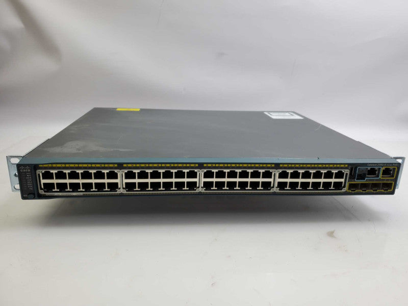 Cisco WS-C2960S-48FPS-L 48-Port PoE+ Gigabit Network Switch _ factory reset )