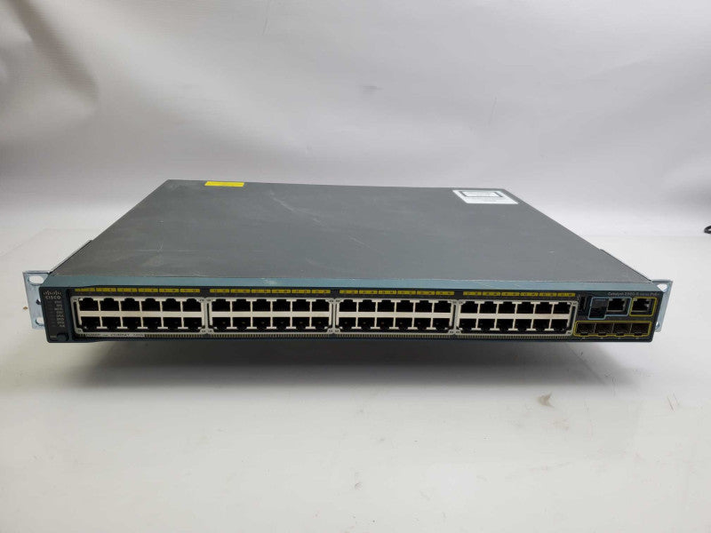 Cisco WS-C2960S-48FPS-L 48-Port PoE+ Gigabit Network Switch _ factory reset )