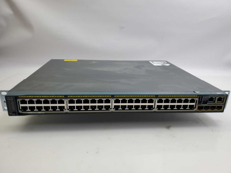 Cisco WS-C2960S-48FPS-L 48-Port PoE+ Gigabit Network Switch _ factory reset )