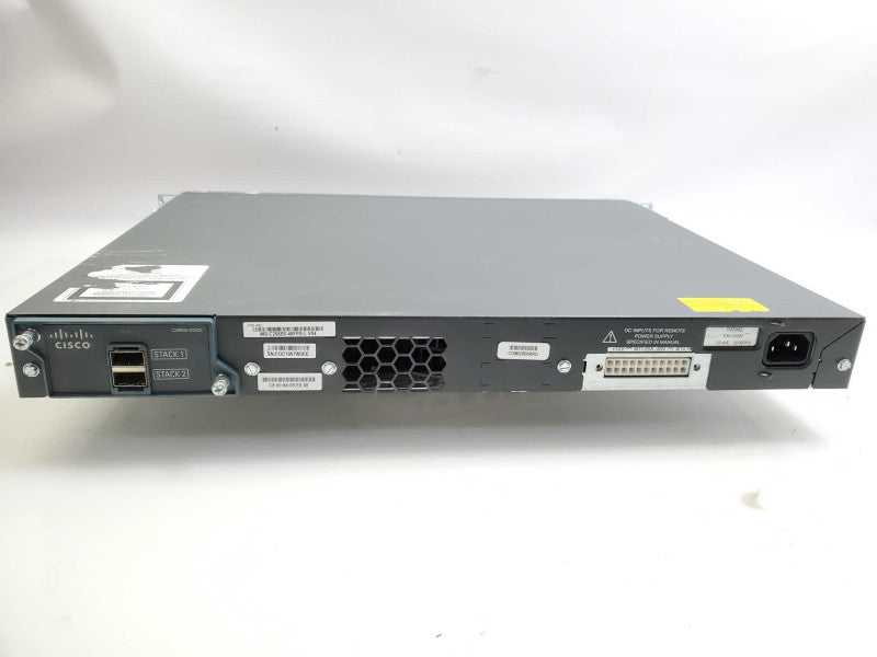 Cisco WS-C2960S-48FPS-L 48-Port PoE+ Gigabit Network Switch _ factory reset )