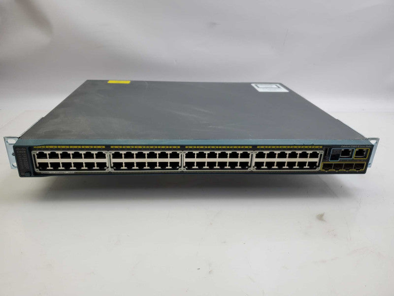 Cisco WS-C2960S-48FPS-L 48-Port PoE+ Gigabit Network Switch _ factory reset  )