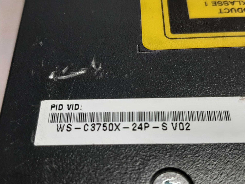 Cisco WS-C3750X-24P-S 24-Port PoE Gigabit 3750X Switch, FACTORY RESET ~