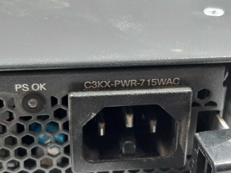 Cisco WS-C3750X-48PF-S 48-Port PoE+ Gigabit Switch, FACTORY RESET ~