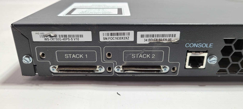 Cisco Catalyst 3750G Series WS-C3750G-48PS-S V10 PoE-48 48 Port 4x SFP Managed Switch$