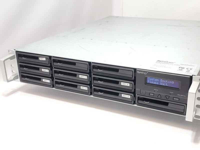 Synology RackStation RS10613xs+ 9-BAY NAS with 4x 2TB HDDs, 2x PSU _