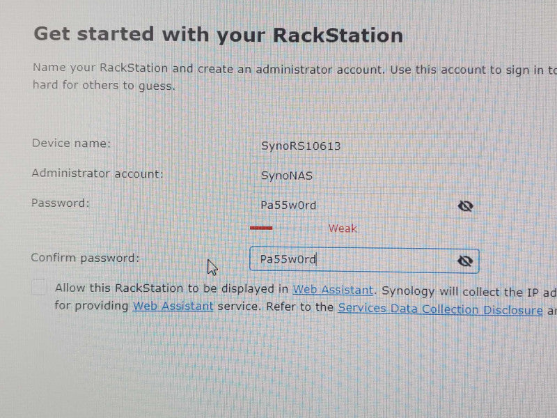 Synology RackStation RS10613xs+ 9-BAY NAS with 4x 2TB HDDs, 2x PSU _