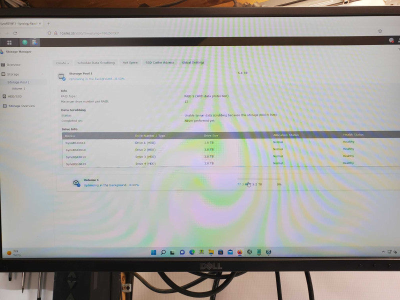 Synology RackStation RS10613xs+ 9-BAY NAS with 4x 2TB HDDs, 2x PSU _