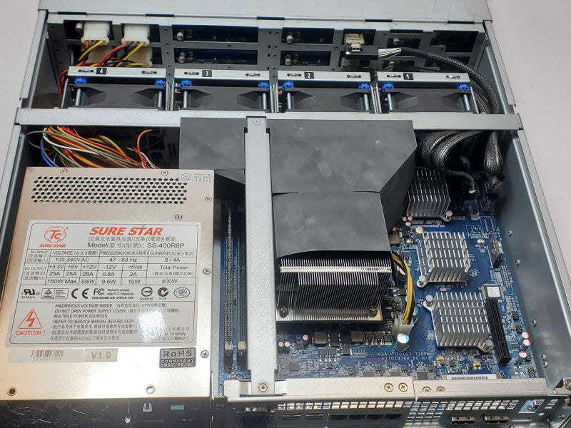 Synology RackStation RS10613xs+ 9-BAY NAS with 4x 2TB HDDs, 2x PSU _