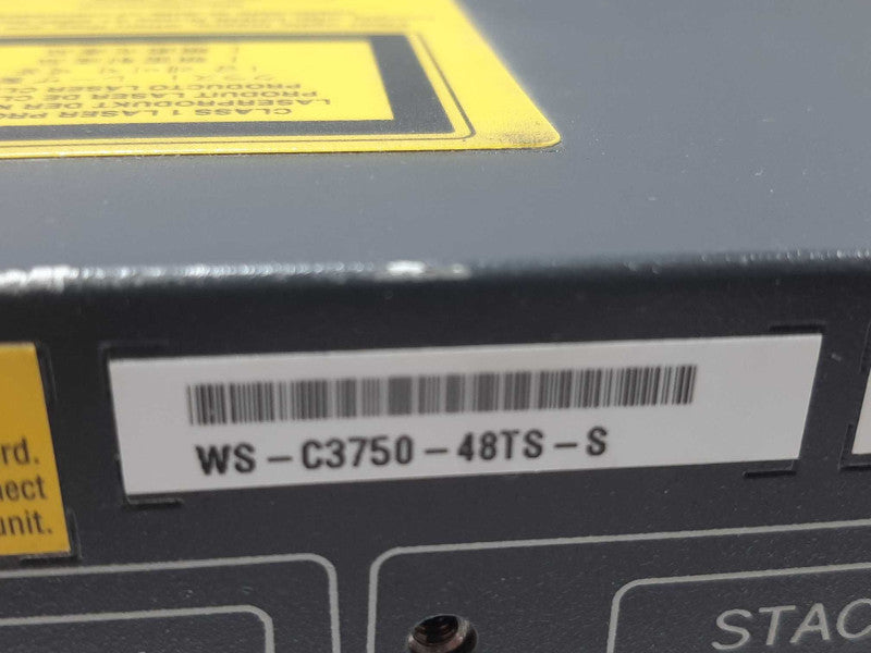 Cisco WS-C3750-48TS-S 3750 Series Network 48 Port Catalyst Switch, FCTY RESET ~