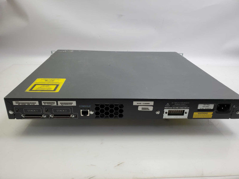 CISCO WS-C3750G-48PS-S 48-Port Gigabit Layer 3 POE Gigabit Switch _ reset )