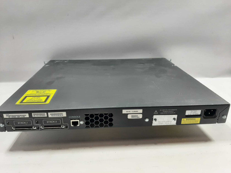 Cisco WS-C3750G-48PS-S 48 Port PoE 3750G Gigabit Switch, FACTORY RESET, ~