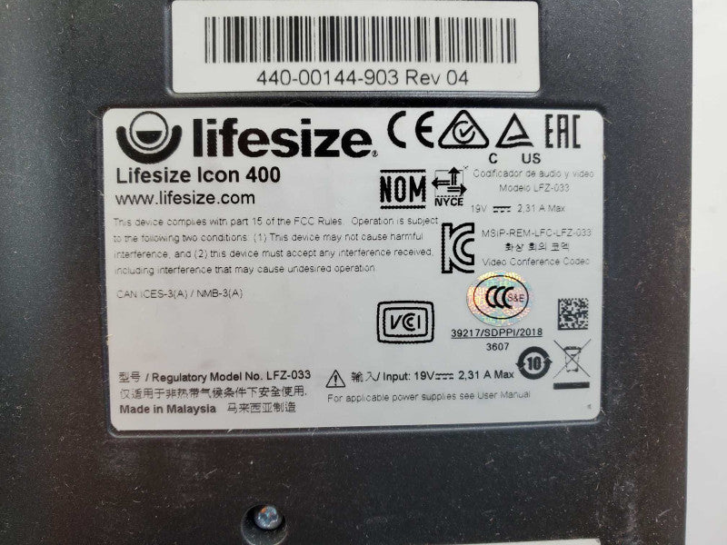 Lifesize Icon 400 LFZ-033 Video Conference Camera _ tested )