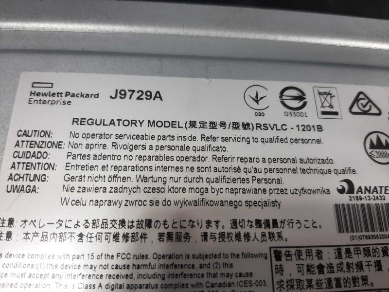 HP Aruba J9729A 2920-48G-POE+ 48-Port w/ J9733A, FACTORY RESET ~
