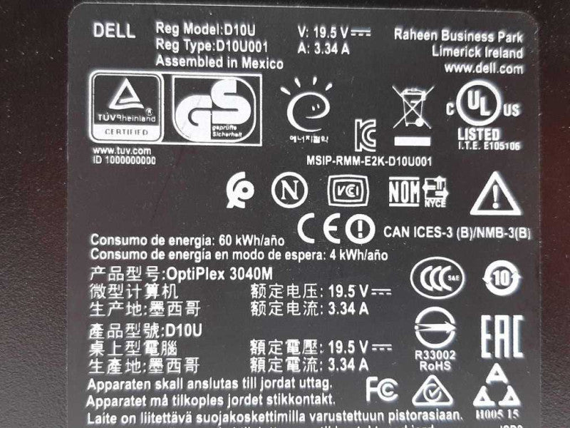 Dell OptiPlex 3040 i5-6500T @ 2.50GHz 8GB RAM - NO HDD +