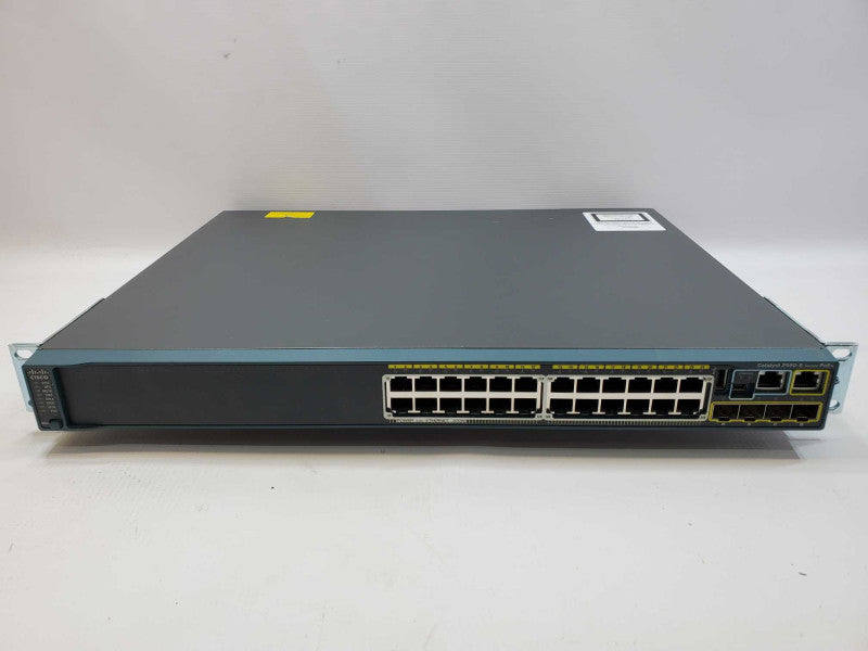 Cisco WS-C2960S-24PS-L 24-Port Gigabit PoE Network Switch (