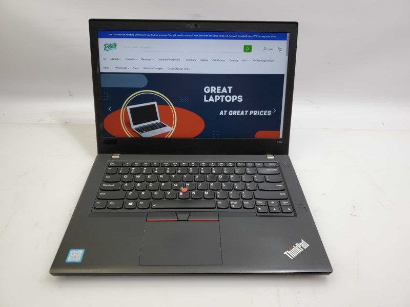 Lenovo Thinkpad T480 14\\" 1920x1080 i5-8350U @1.70GHz 8GB 120GB SSD )