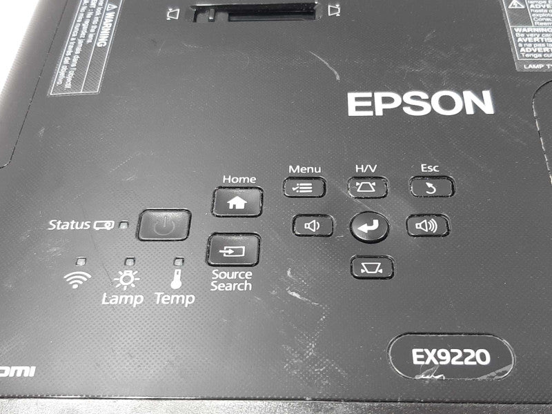 Epson EX9220 WUXGA 1080P HD Projector H846A w/ Lamp Runtime 10Hrs ~